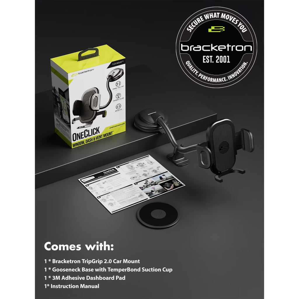 Tripgrip Flex Car Vent Phone Mount, Adjustable Cell Phone Mount Fits Most Phones