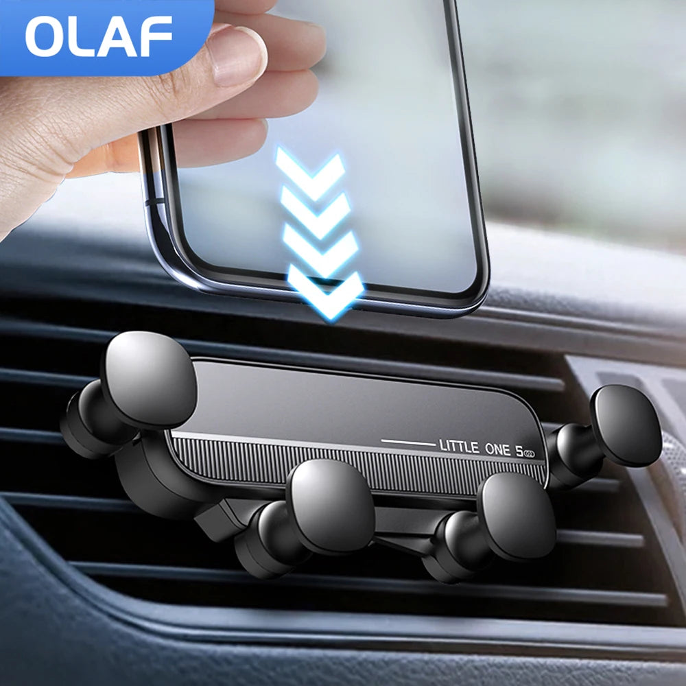 Olaf Gravity Car Phone Holder Air Vent Clip Mount Mobile Cell Phone Stand in Car GPS Support for Iphone 13 12 Pro Xiaomi Samsung